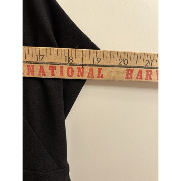 Calvin Klein Women’s Black Sheath Sleeveless Collared Knee Length Dress Sz 12 - Picture 5 of 6